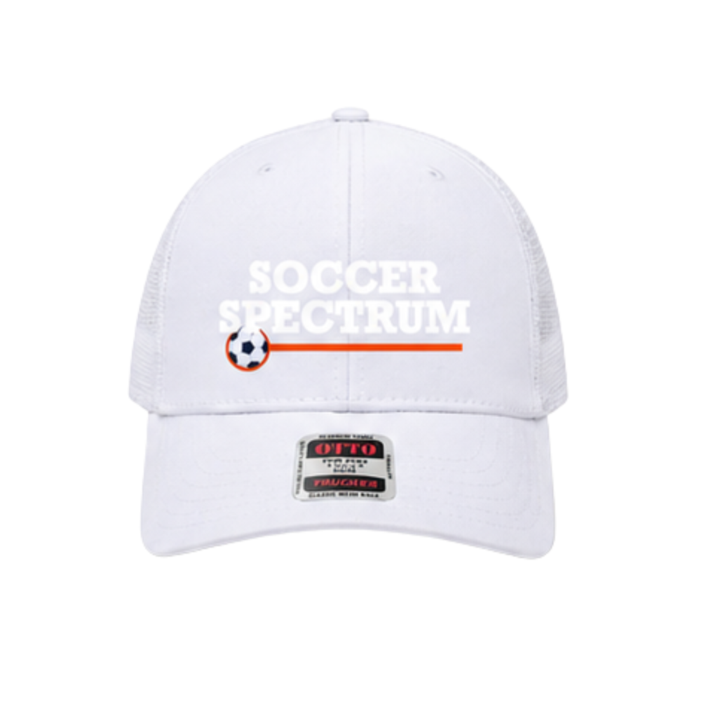 PRE ORDER: White Soccer Spectrum Embroidered Hat - Limited Edition 40th Anniversary