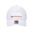 PRE ORDER: White Soccer Spectrum Embroidered Hat - Limited Edition 40th Anniversary