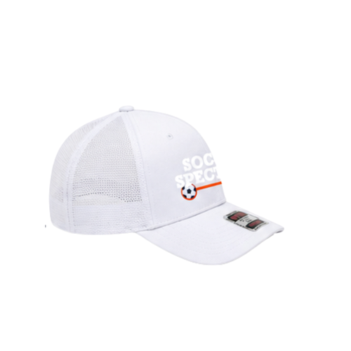 PRE ORDER: White Soccer Spectrum Embroidered Hat - Limited Edition 40th Anniversary
