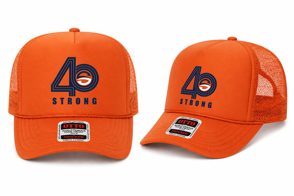 PRE ORDER: Orange 40 Strong Hat - Limited Edition 40th Anniversary