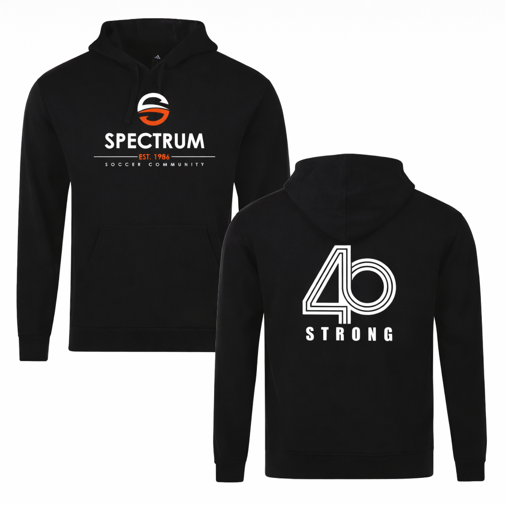 Soccer Spectrum “40 Strong” Hoodie – Black