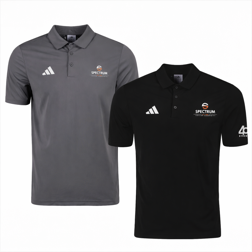 Soccer Spectrum “40 Strong” Staff Polo – Black