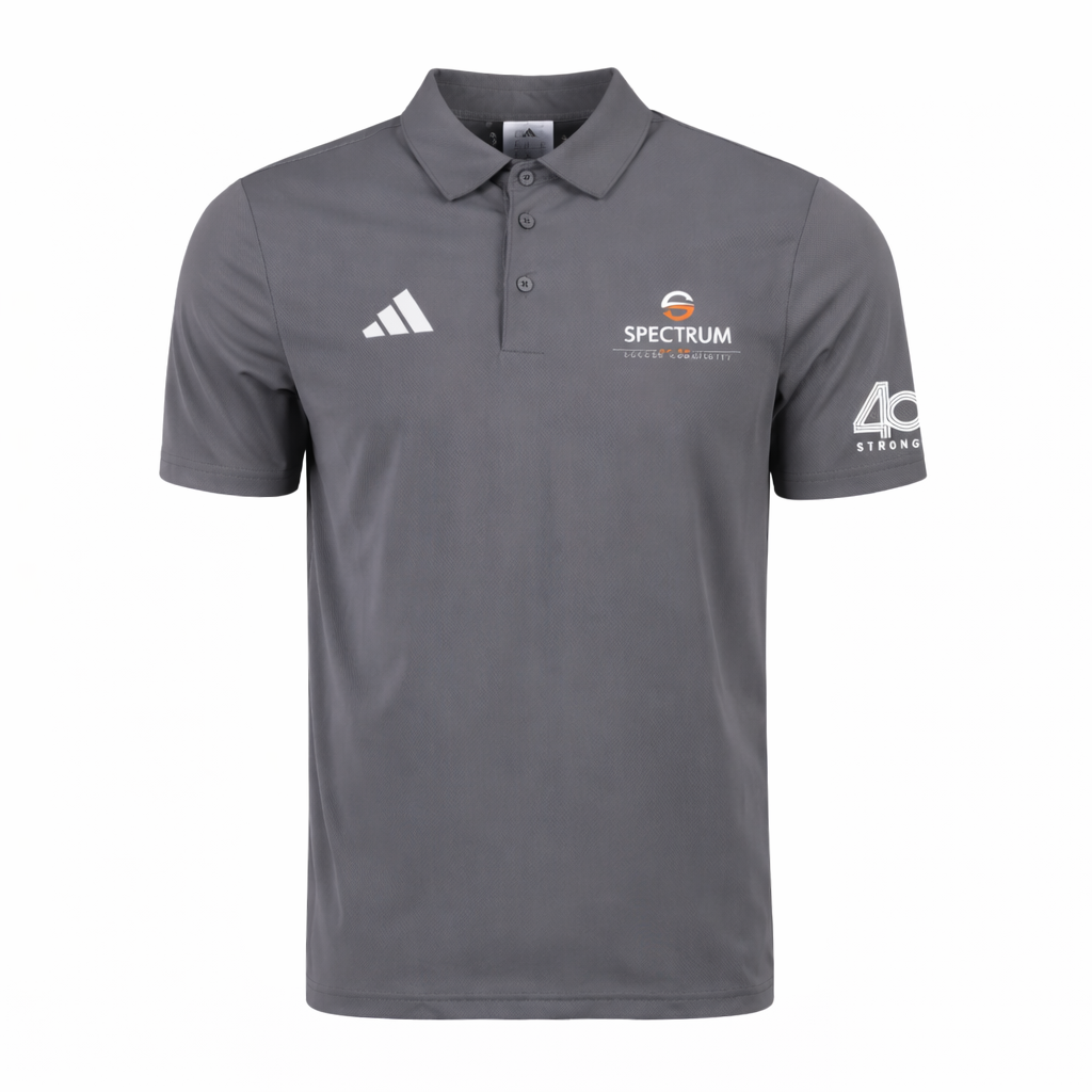 Soccer Spectrum “40 Strong” Staff Polo – Grey